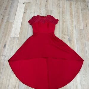 ASOS Elegant Red High Low Dress size 10